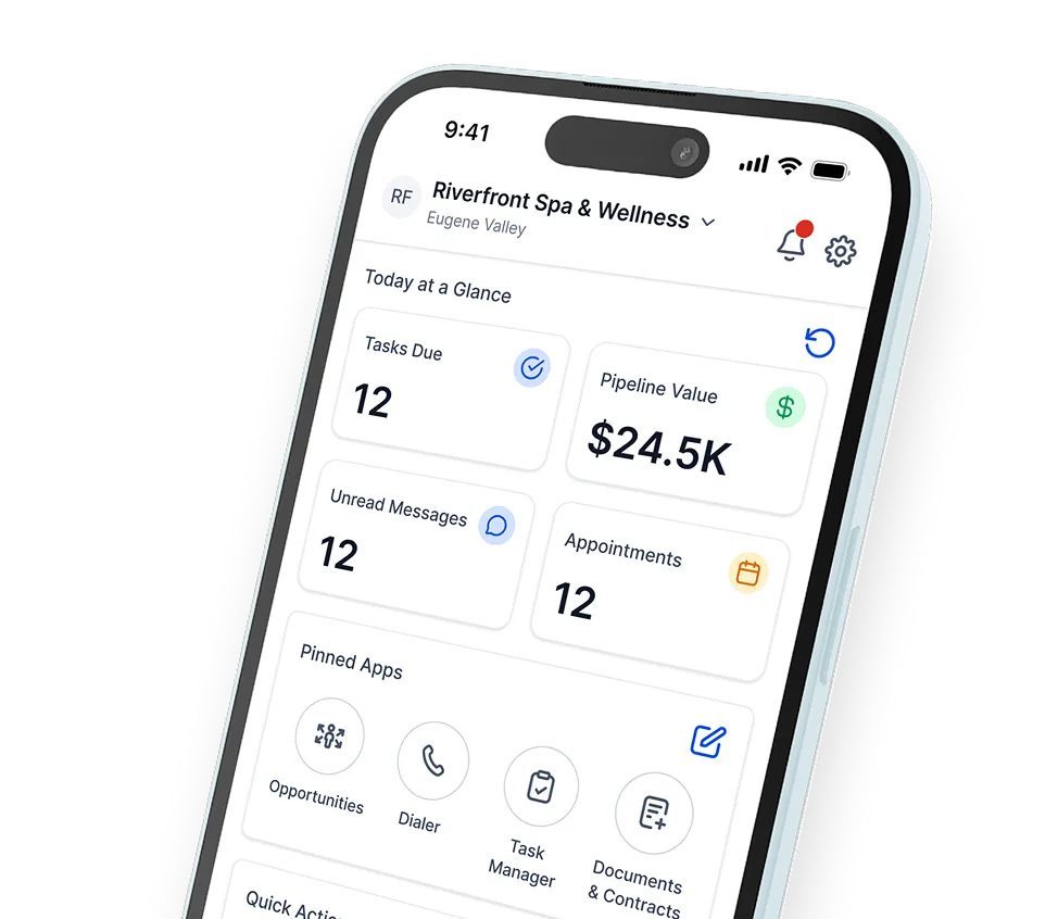 Sparkhaus mobile app shown on a phone